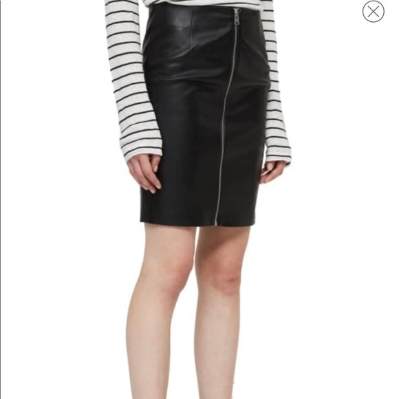 All‎ Saints Axel Faux Leather Skirt size 2 - Picture 3 of 7